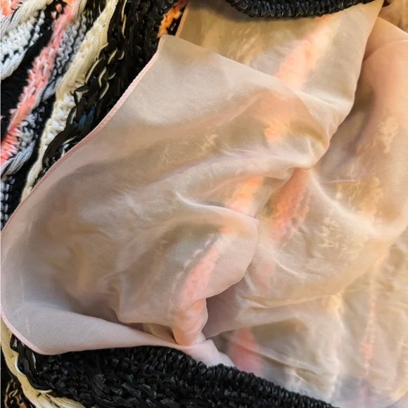 Auth. NWT CHANEL Spring Summer 20S Pink White and Black Multi Colored Dress SZ46 - Picture 6 of 8